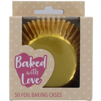 Cupcake Baking Cases - Foil Gold